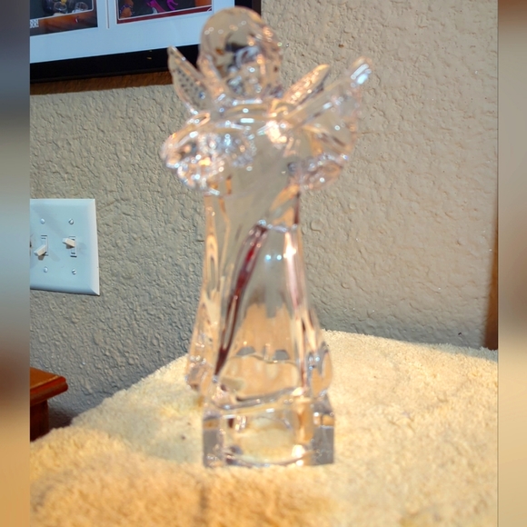 Mikasa Germany Herald Collection -Angel Playing Mandolin - Full Lead Crystal - Picture 2 of 12